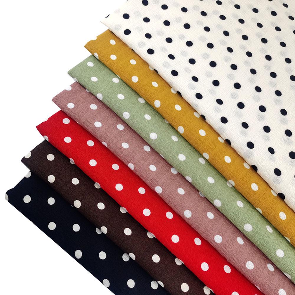 Tessuto di cotone a pois, tessuto per patchwork, tessuto stampato, tessuto a pois, tessuto morbido, tessuto per tende, tessuto per abiti, tessuto al m