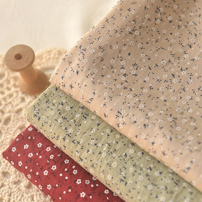 Tessuto di cotone stampato floreale, tessuto di design, tessuto floreale, tessuto ricamato, tessuto a margherita, tessuto per abiti, tessuto tagliato
