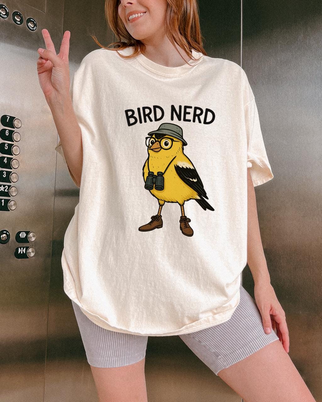 Maglietta Bird Nerd, Maglietta per gli amanti degli uccelli, Maglietta divertente per osservatori di uccelli, Maglietta Twitcher, Regalo per nerd degl
