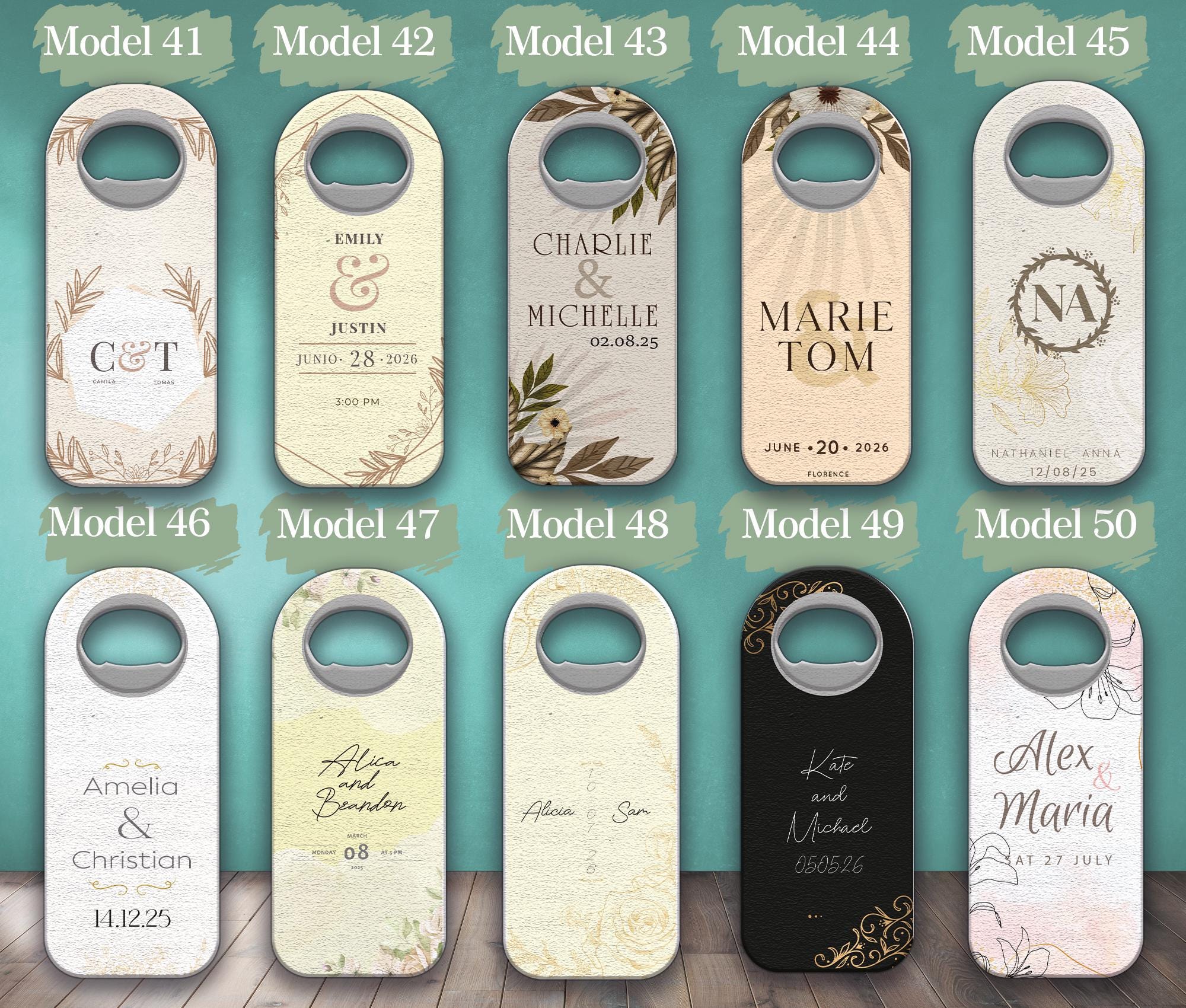 100 pezzi bomboniere per gli ospiti, regalo di nozze personalizzabile, apribottiglie magnetico, salva la data, apribottiglie personalizzato, regalo di