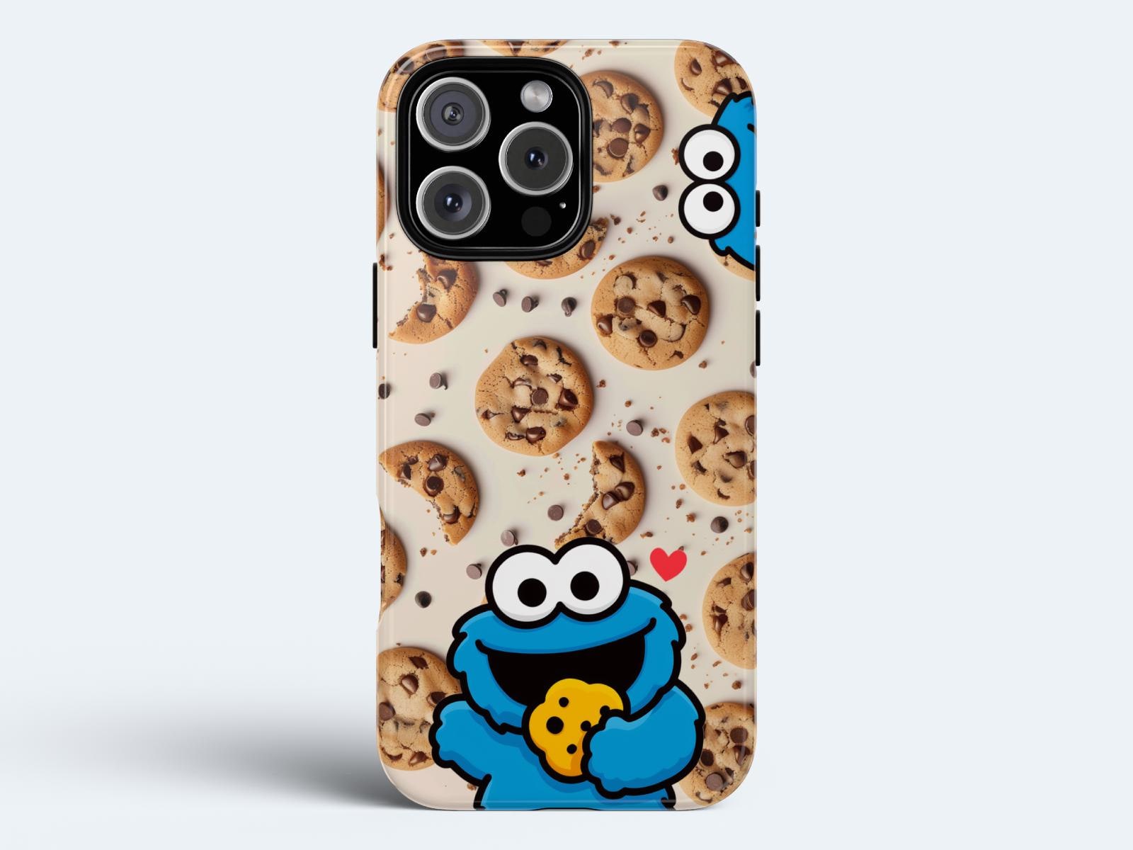 Custodia per telefono Cookie Monster / Custodia per telefono Kawaii, Custodia per telefono Decoden, Custodia per telefono carina, Custodia per iPhone
