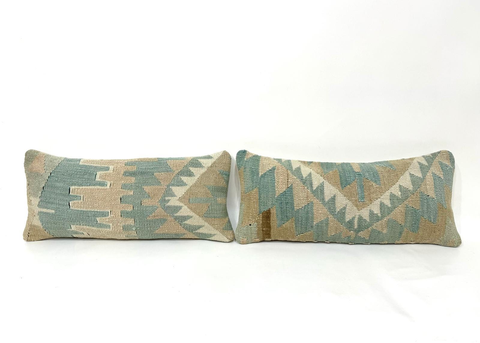 "Federa per cuscino Kilim 8\" X 20\", cuscino Kilim Boho, cuscino vintage, cuscino Kilim turco, cuscino di lana, cuscino fatto a mano, cuscino decorativo"