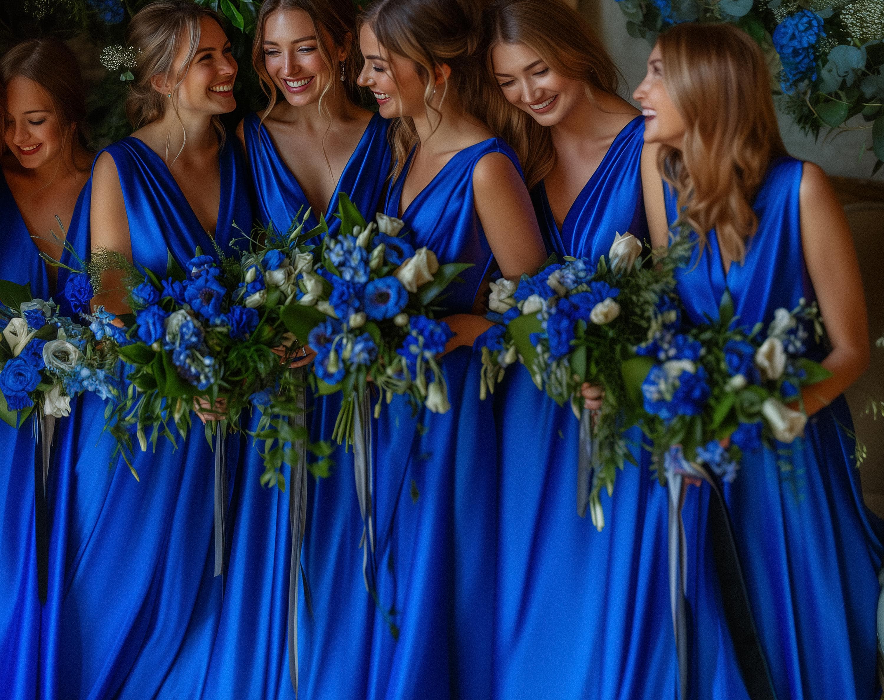 Abito Infinity / Abito da damigella d'onore / Tuta da damigella d'onore / Abito di seta blu royal / Abito per invitata al matrimonio / Abito multiuso
