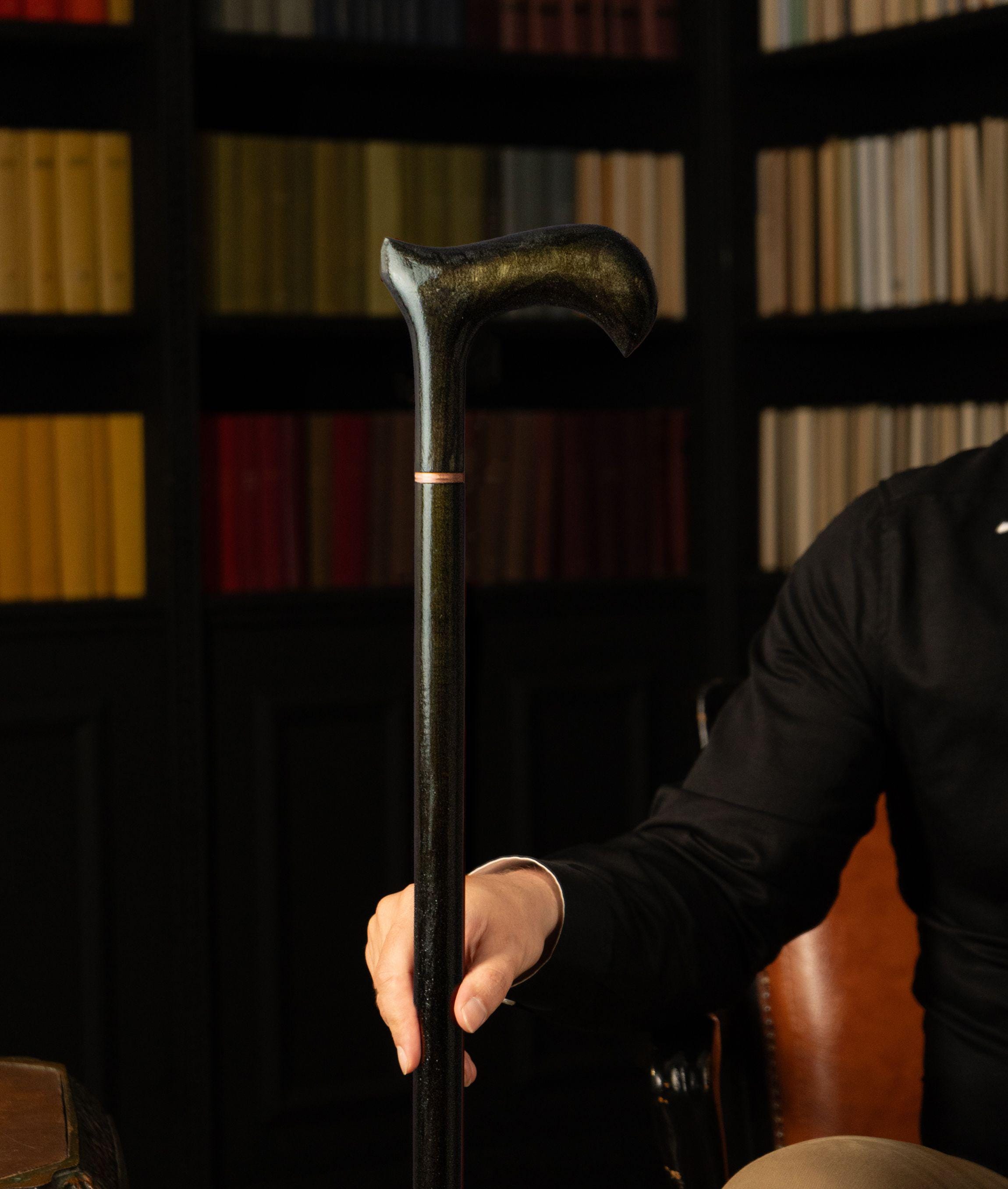 Bastone da passeggio fatto a mano per uomo Bastone elegante Bastone in legno Bastone Derby Bastone rustico Bastone fatto a mano Bastone con impugnatur