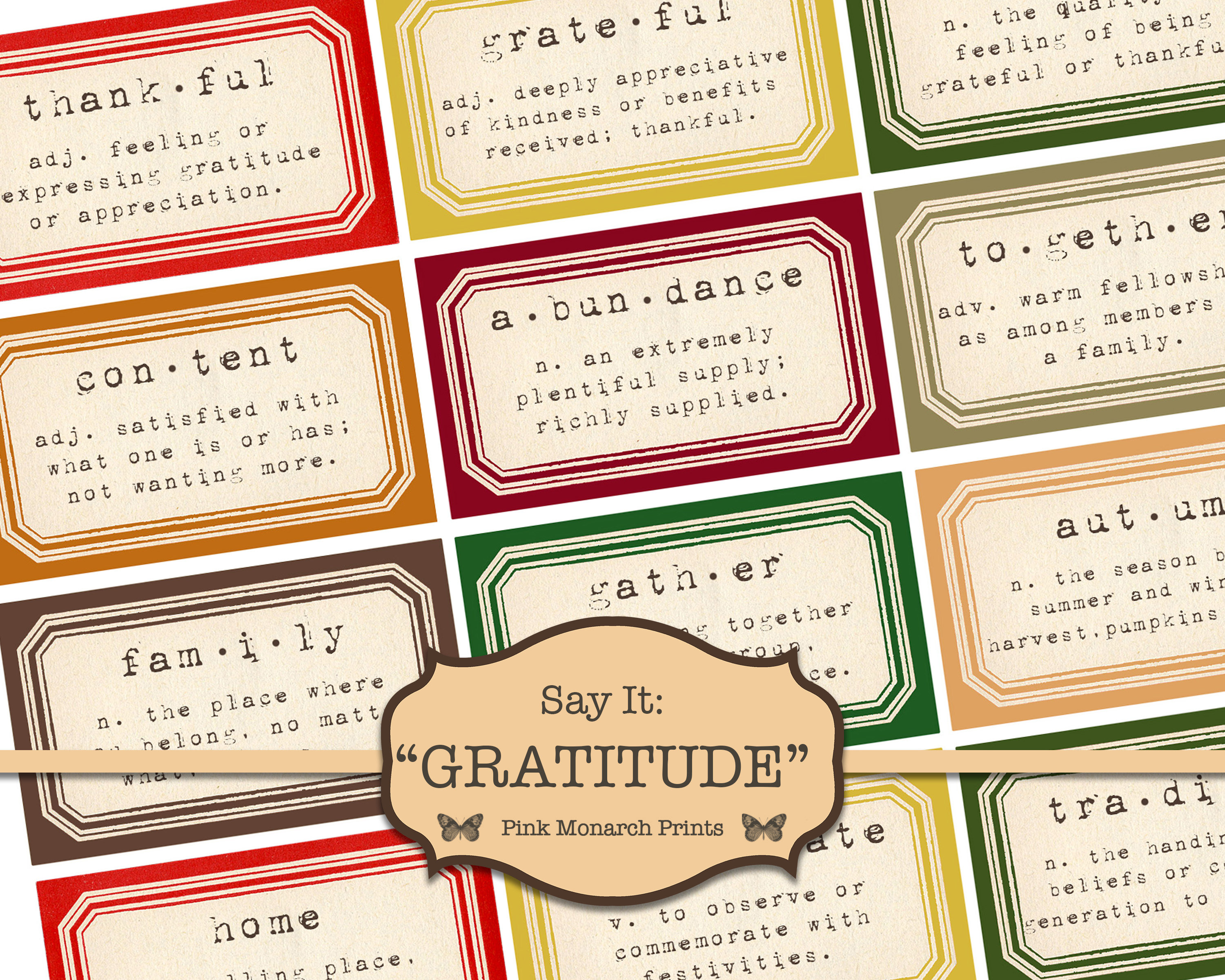 Definizioni del diario spazzatura Carta digitale. Etichette per diario spazzatura, kit per diario spazzatura, diario spazzatura stampabile, digitale,