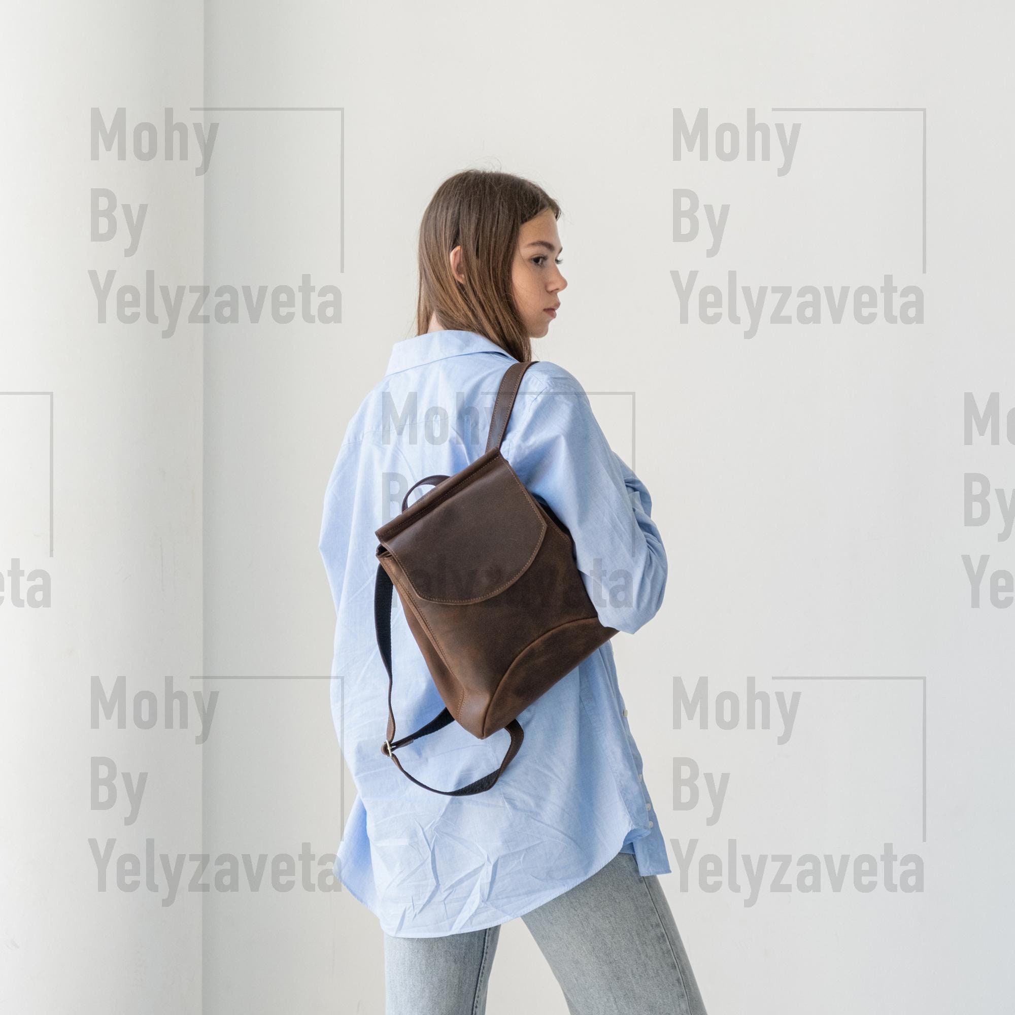 Borsa zaino convertibile da donna, borsa zaino in pelle, borsa a tracolla zaino, zaino in pelle personalizzato, borsa tote zaino, zaino casual