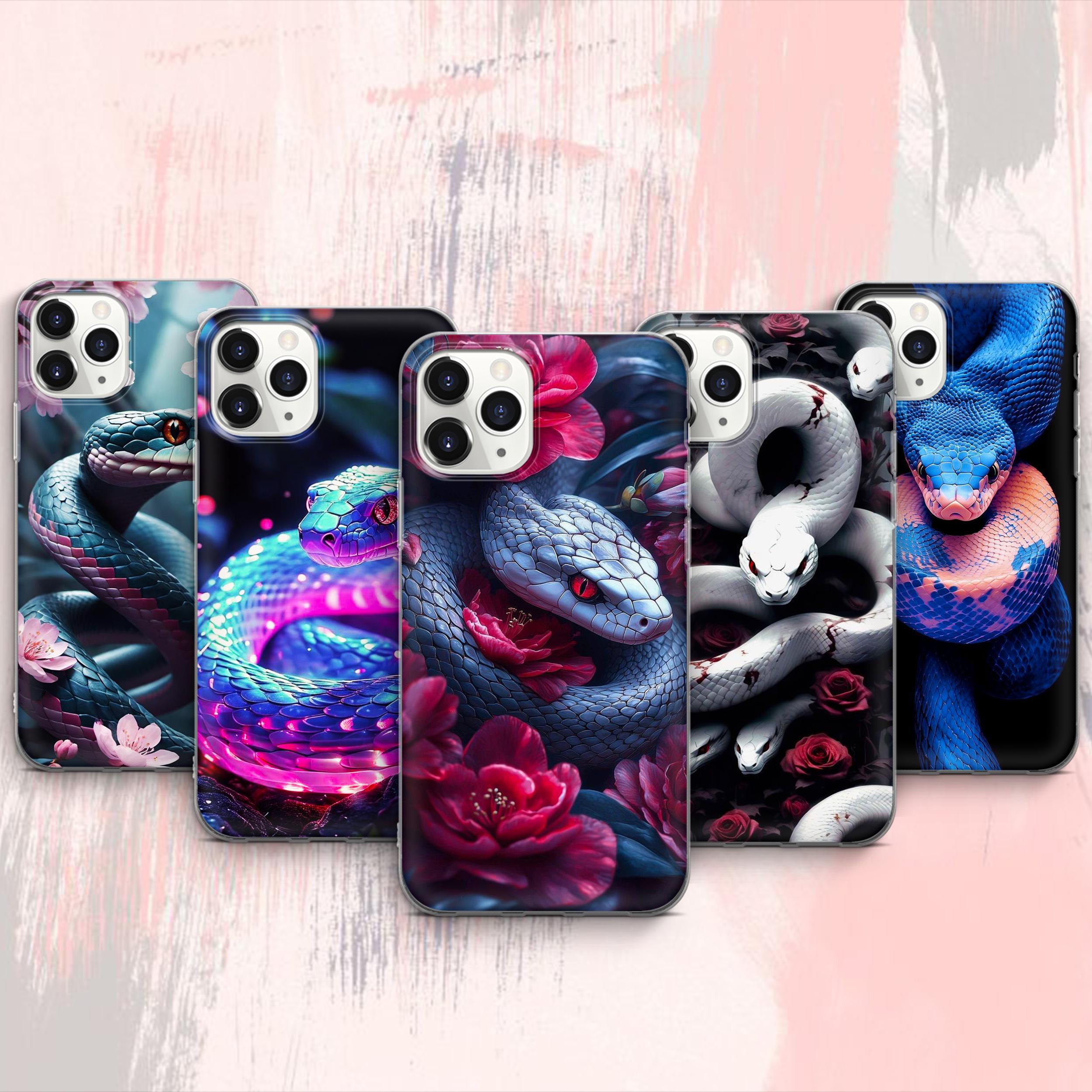 Custodia per telefono a forma di serpente, Snake Viper, per iPhone 17 ProMax 16 E 15 Pro 14 13 Mini 12 11 X, Pixel 10 ProXL 9 Pro 8 7