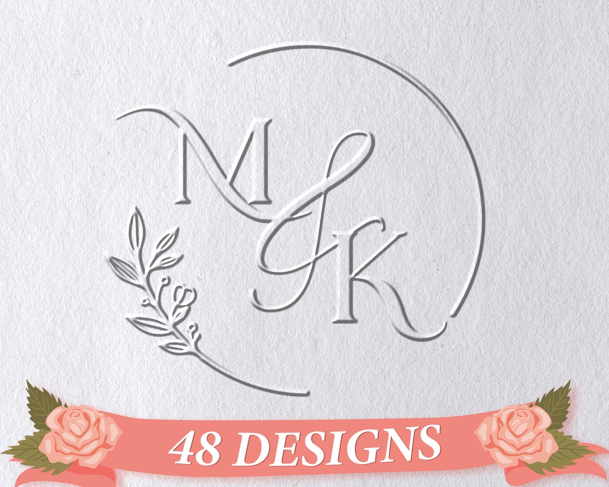 Timbro a rilievo monogramma personalizzato, timbro a rilievo matrimonio personalizzato, timbro con logo, timbro a rilievo iniziali, timbro a rilievo i