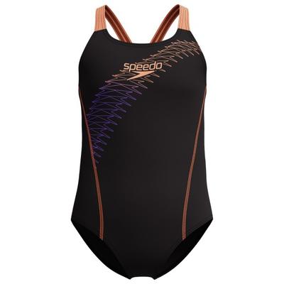 Speedo - Kid's Medley Logo Medalist - Badeanzug Gr 164 schwarz Image
