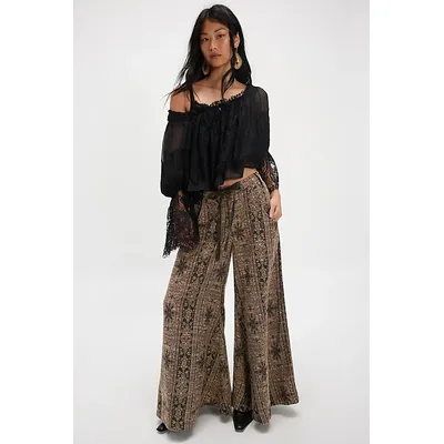 Dahlia Wide-Leg Pants at Free People in Original Combo, Size: US 8