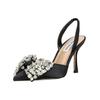 High-Heel-Pumps STEVE MADDEN "STEVE MADDEN Pumps Textil", Damen, Gr. 39, schwarz, Textil, elegant, Schuhe