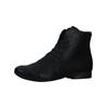 Schnürstiefelette THINK "Think Stiefelette Nappaleder", Damen, Gr. 39,5, blau (navy), Nappaleder, casual, Schuhe