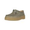 Schnürschuh CLARKS "Torhill Bee", Damen, Gr. 41,5, grün, Leder, klassisch, Schuhe, mit kultiger gerippter Sohle