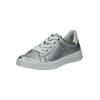 Sneaker ARA "Ara Sneaker Leder", Damen, Gr. 39, silber, Leder, casual, Schuhe