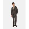 Anzug THOMAS GOODWIN "Anzug", Herren, Gr. 29, Untersetztgrößen, braun, 54% Wolle;43% Polyester;3% Elasthan, unifarben, elegant, regular fit, Anzüge, im Modern-Fit, 44025