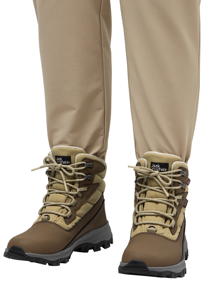 Winterstiefel JACK WOLFSKIN "EVERQUEST PRO TEXAPORE HIGH W", Damen, Gr. UK 8,5 - EU 42,5, Normalschaft, anis, Synthetik, Schuhe Winterstiefel