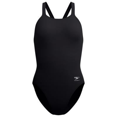 Speedo - Women's FL Solid Leaderback - Badeanzug Gr 38 schwarz Image
