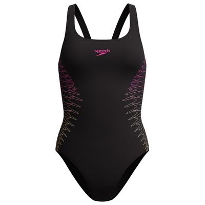 Speedo - Women's Placement Muscleback - Badeanzug Gr 42 schwarz Image