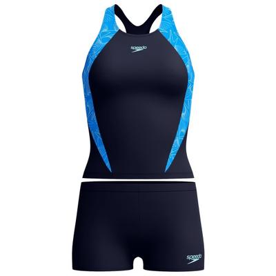 Speedo - Women's Hyperboom Splice Tankini Set - Tankini Gr 38 blau Image