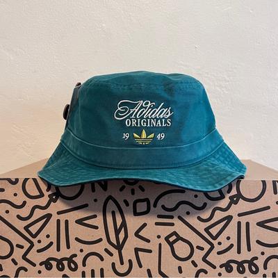 Adidas Accessories | Adidas Originals Bucket Hat Adidas Masterpiece Bucket Hat 1949 Green Nwt | Color: Gold/Green | Size: Os