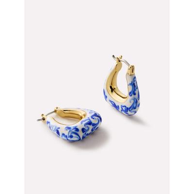Women's Dakota Marble Blue Statement Earrings by Ana Luisa in Gold (Size OS)