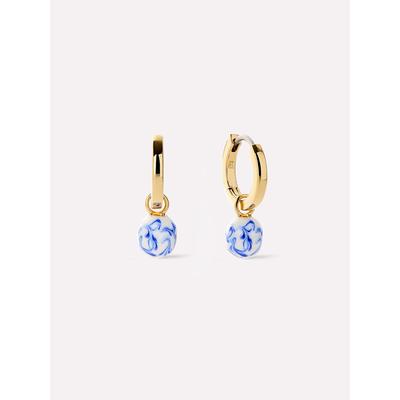 Women's Lainey Marble Blue Gold Drop Earrings by Ana Luisa in Gold (Size OS)