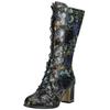 Schnürstiefel LAURA VITA "LAURA VITA Stiefel Leder/Textil", Damen, Gr. 38, blau, Leder, Textil, casual, Schuhe