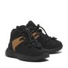 Schnürboots TIMBERLAND "SPRINT TREKKERMID BUNGEE SNEAKER", Gr. 39, schwarz (schwarz nubuck w wheat), Leder, sportlich, Schuhe, Winterstiefel, Schnürstiefel, Winterschuhe