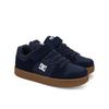Sneaker DC SHOES "Manteca 4 V", Kinder, Gr. 1(32), blau (navy, gum), 51% Leder, 49% Synthetikmaterial, Schuhe
