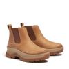 Chelseaboots TIMBERLAND "ROXIE LANEMID CHELSEA BOOT", Damen, Gr. 37, braun (medium braun full grain), Leder, sportlich, Schuhe, Stiefelette, Winterschuhe, Ankle Boots