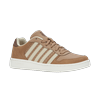 Sneaker K-SWISS "COURT PALISADES", Gr. 45, indian tan, snow weiß, crème brulee, soft silt, Leder, sportlich, Schuhe