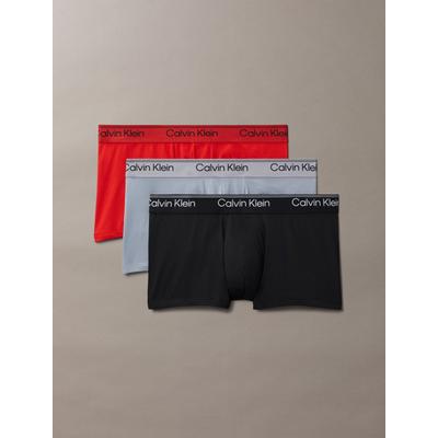 Trunk "LOW RISE TRUNK 3PK", Herren, Gr. L (52), bunt, Jersey, Obermaterial: 88% Polyester, 12% Elasthan, CALVIN KLEIN UNDERWEAR, körpernah, Unterhosen, mit Logo-Stretchbund Image