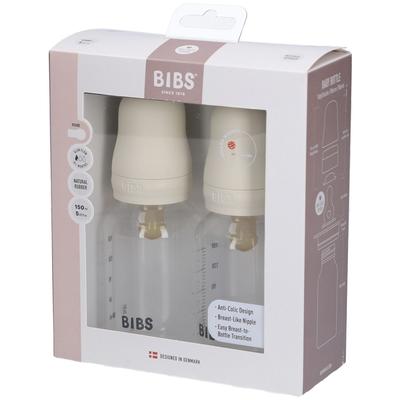 Bibs Zuigfles Duopack 150Ml Complete Set Ivory 2st 2 St Babyflasche Image