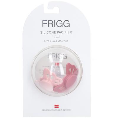 Frigg Silicoon Fopspeen Butterfly Cedar - Pink 0-6 Maanden 1 St Schnuller Image