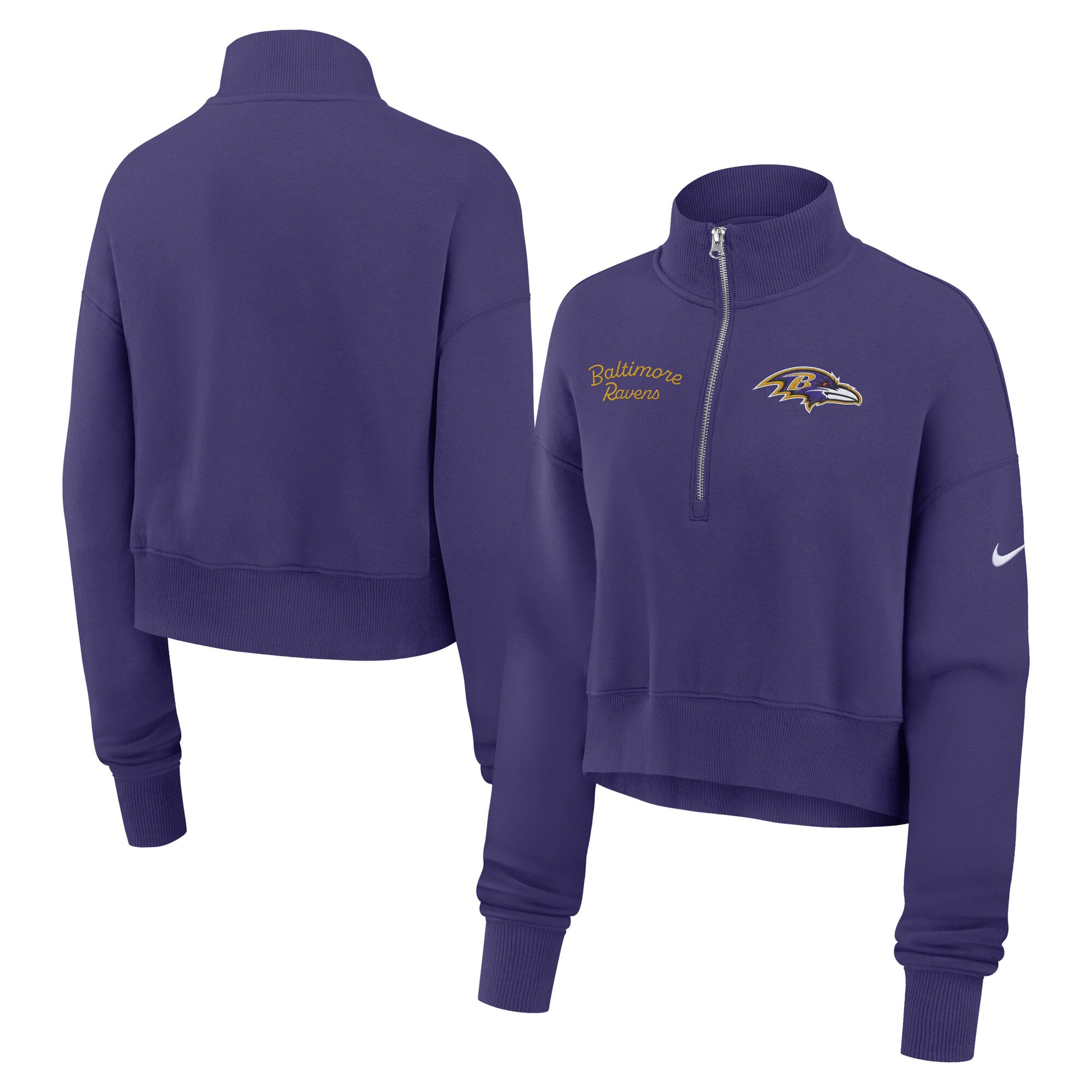 Baltimore Ravens Nike Phoenix 1/4 Reißverschluss Oberteil - Damen