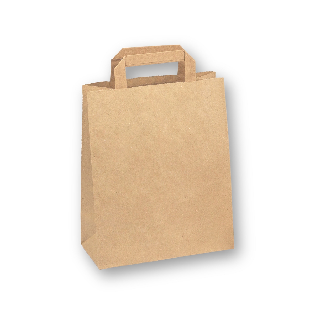 DayBays 500 Stk. Papiertüten 22+10x28 cm Braun mit Flachhenkel Image