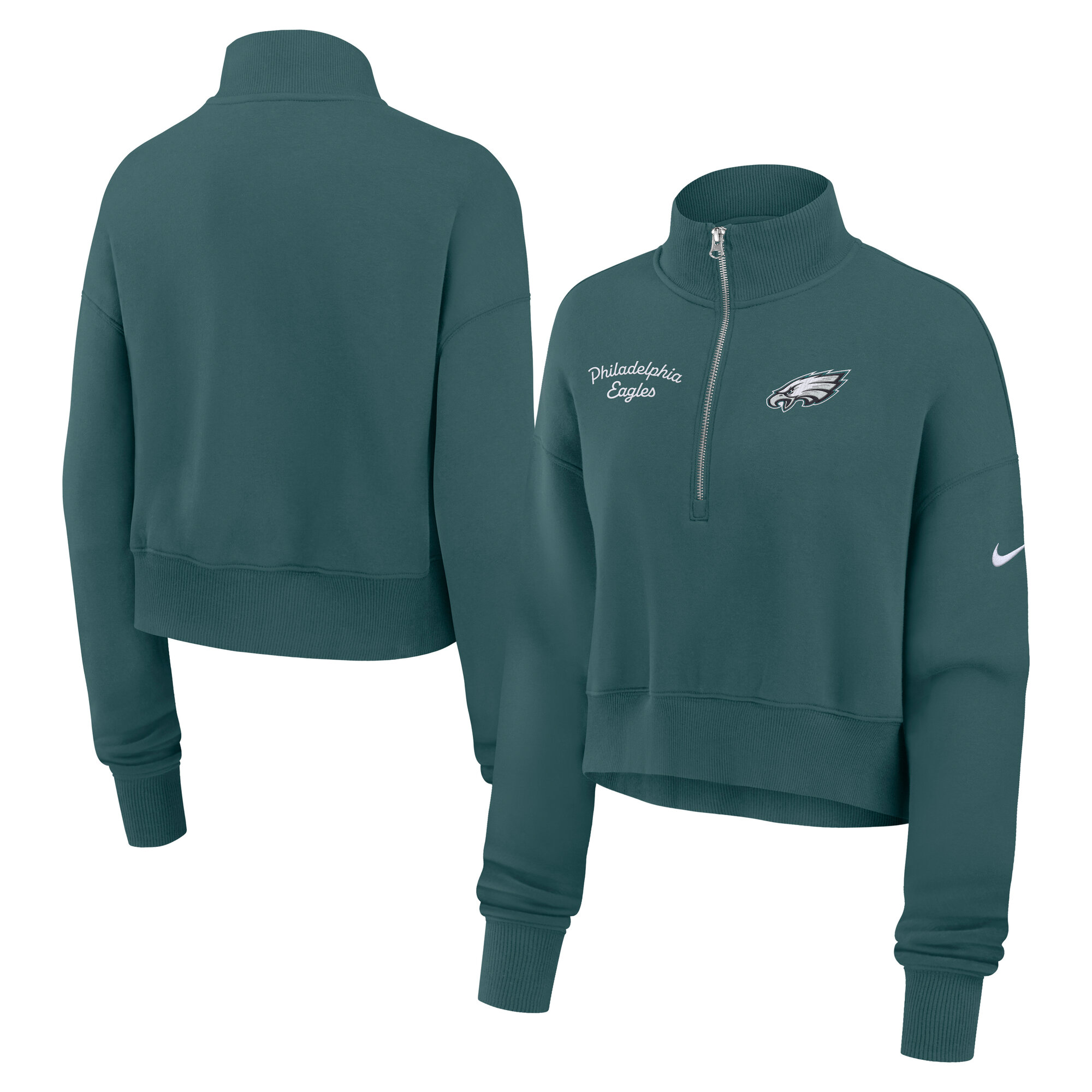 Philadelphia Eagles Nike Phoenix 1/4 Reißverschluss Oberteil - Damen Image