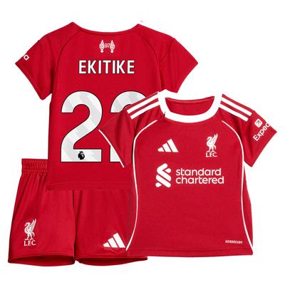 Liverpool adidas Mini-Heimsausrüstung 2025-26 - Baby mit Aufdruck Ekitike 22 Image