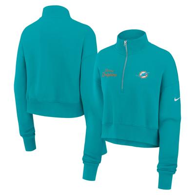 Miami Dolphins Nike Phoenix 1/4 Reißverschluss Oberteil - Damen Image