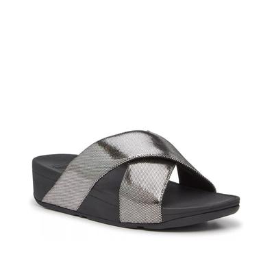 Lulu Shimmer Wedge Sandal