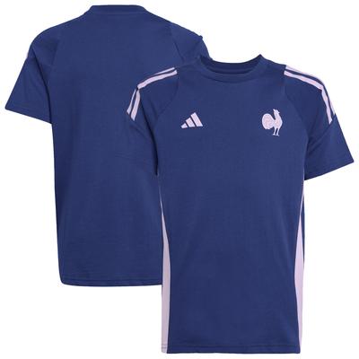 Baumwoll-T-Shirt von France Rugby – Marineblau – Junior Image