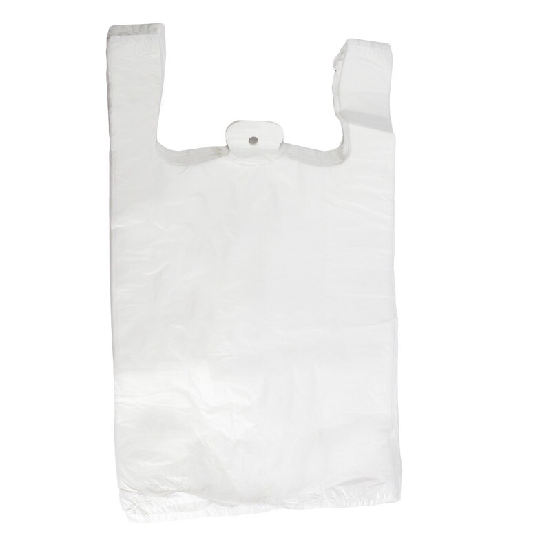 DayBays 8000 Stk. Hemdchentragetaschen 25+12x45 cm HDPE weiß geblockt, reissfest Image