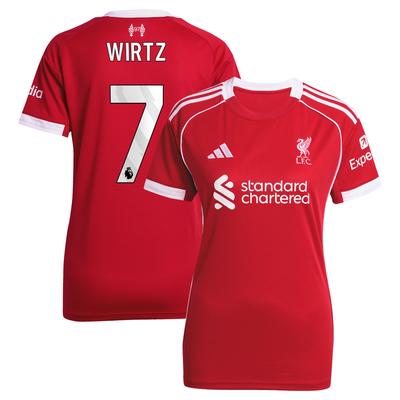 Liverpool adidas Heimtrikot 2025-26 - Damen mit Aufdruck Wirtz 7 Image