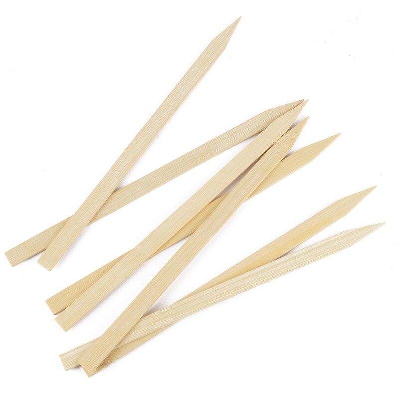 DayBays 80000 Stk. Flachspieße aus 100% Bambus 25 cm Flache für Kebap (Adana) mit Scharfe und Flache Spitze Image