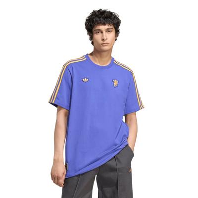 Manchester United adidas Icon Track T-Shirt – Blau Image