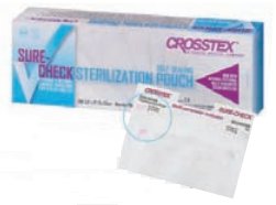 Sure-Check Sterilization Pouch Ethylene Oxide (EO) Gas / Steam 5-1/4 X 6-1/2 Inch Transparent Self Seal Film (783387_CS)