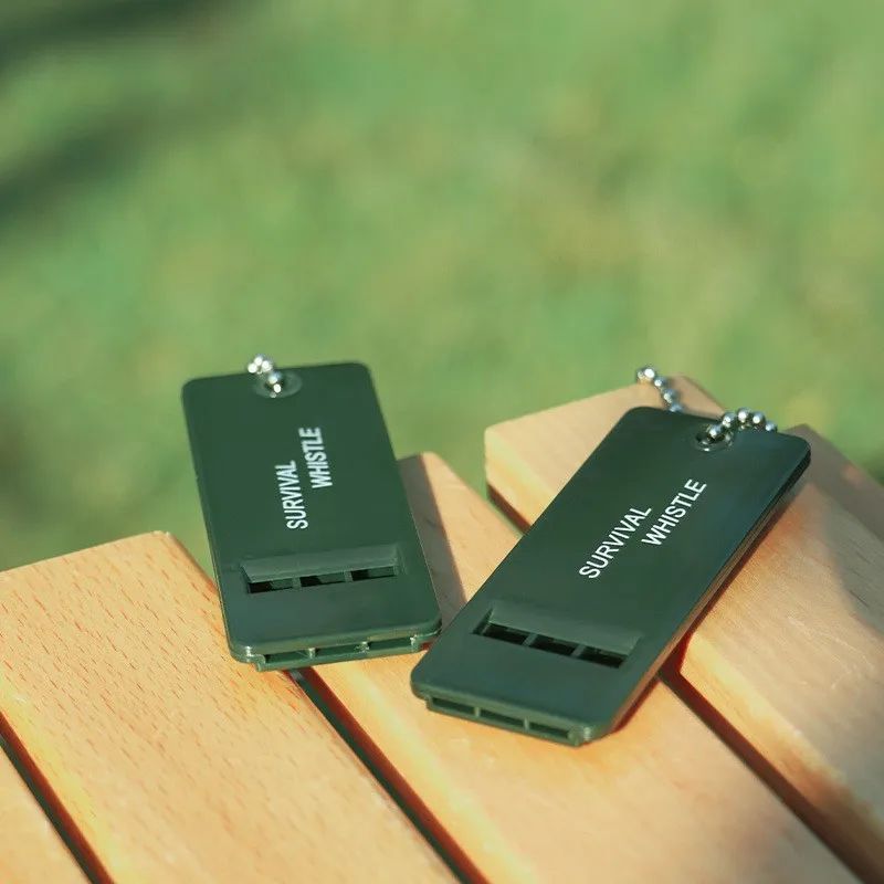 3-Frequenz-Pfeife, hohe Dezibel-Überlebenspfeife, Outdoor, Wandern, Camping, Pfeife, 3 Löcher, Jagdpfeife, Notfall-Überlebenswerkzeug Image