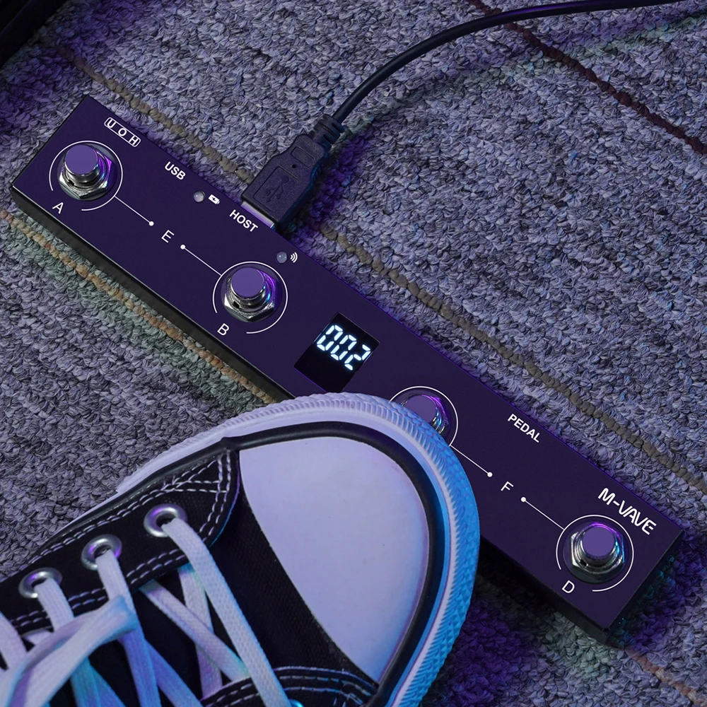 M-VAVE Chocolate Plus Wireless Midi Controller Tastatur 4-Tasten-Fußschalter unterstützt MIDI Host Interface Controller Plus Image