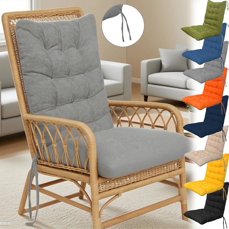Bequemes langes Kissen, moderner Stil, Gartenstuhl, Erkerfenster, sitzendes langes Kissen, verdicktes Studentenwohnheim, sitzende Stuhlmatte Image