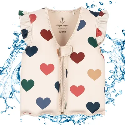 Toddlers Swim Vest Cartoon Kids Swim Trainer Vest Swimming Aid Buoyancy Clothing Floating Swimsuit Life Jacket for Ages 2-6 Kids